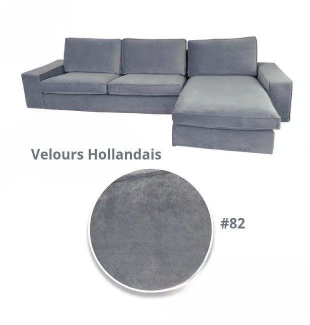 Housse pour canapé d'angle avec méridienne IKEA KIVIK personnalisable
