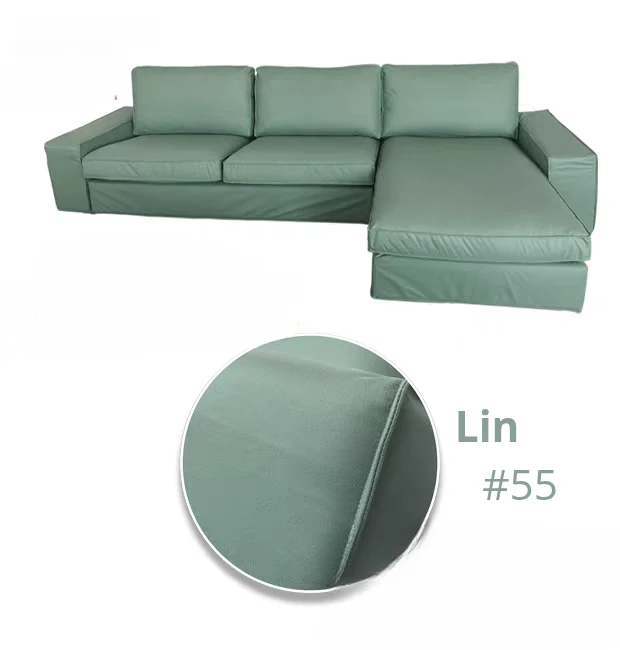 Housse pour canapé d'angle avec méridienne IKEA KIVIK personnalisable
