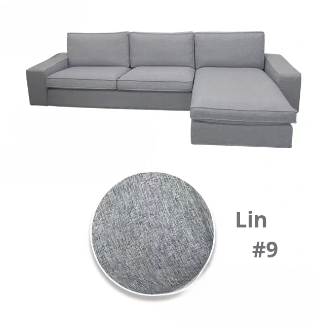 Housse pour canapé d'angle avec méridienne IKEA KIVIK personnalisable