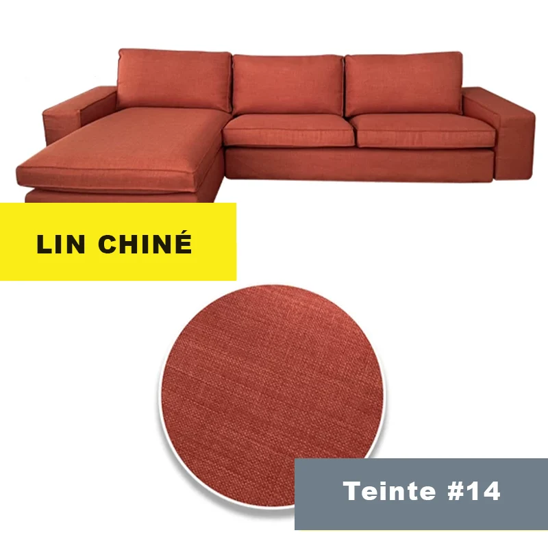 Housse pour canapé d'angle avec méridienne IKEA KIVIK personnalisable