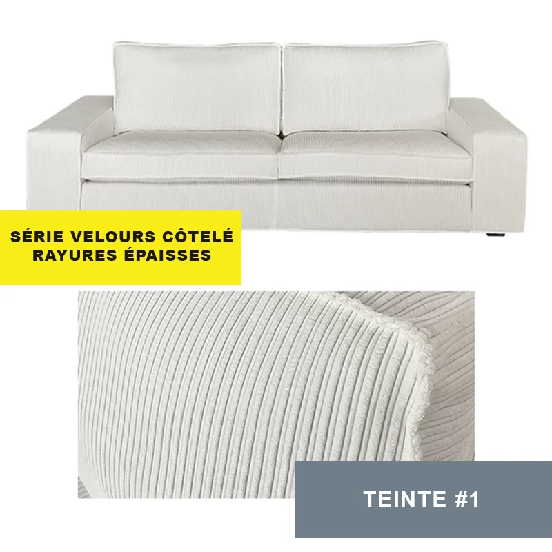 Housse pour canapé IKEA KIVIK 2 places personnalisable - Largeur 190cm