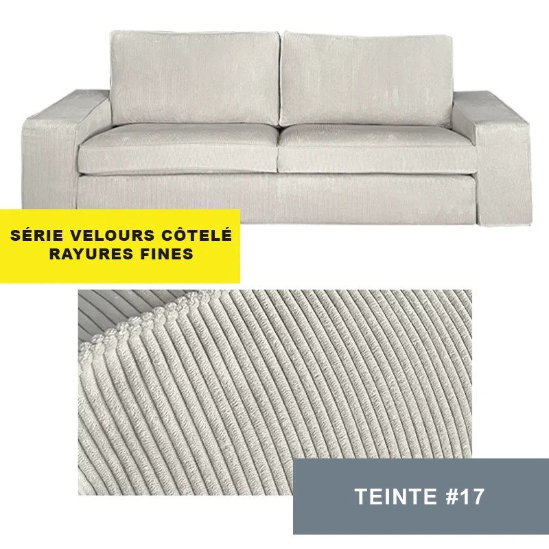 Housse pour canapé IKEA KIVIK 2 places personnalisable - Largeur 190cm