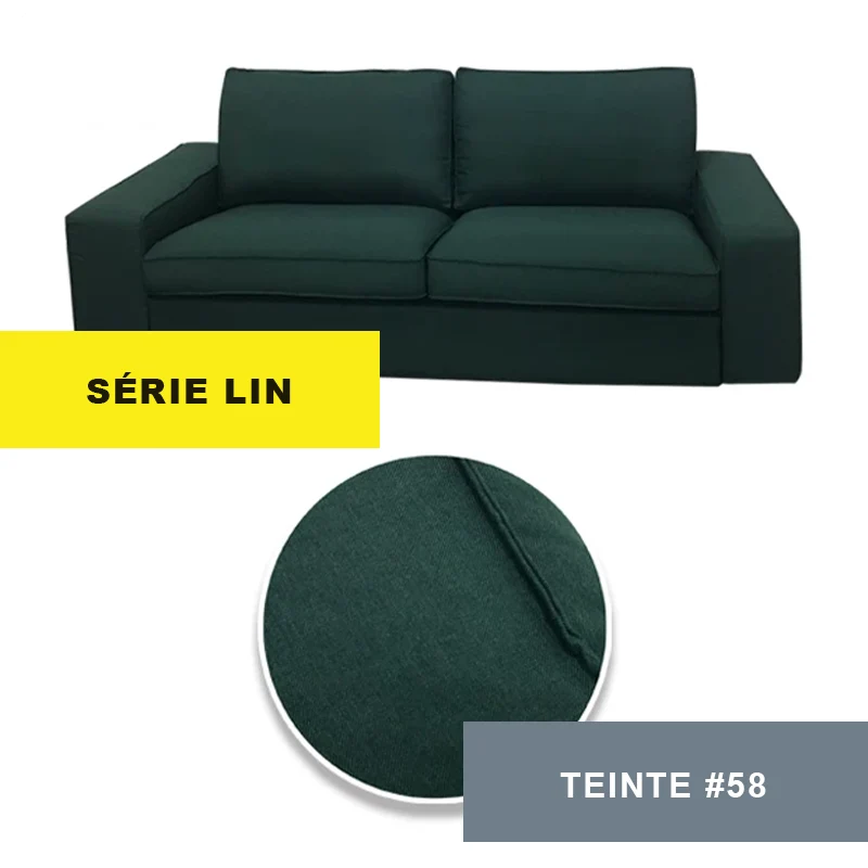 Housse pour canapé IKEA KIVIK 2 places personnalisable - Largeur 190cm