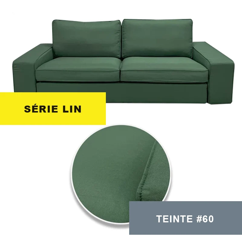 Housse pour canapé IKEA KIVIK 2 places personnalisable - Largeur 190cm