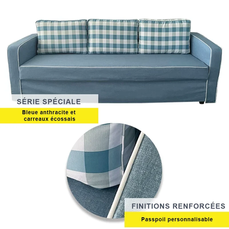 Housse pour canapé IKEA FRIHETEN 3 places convertible personnalisable