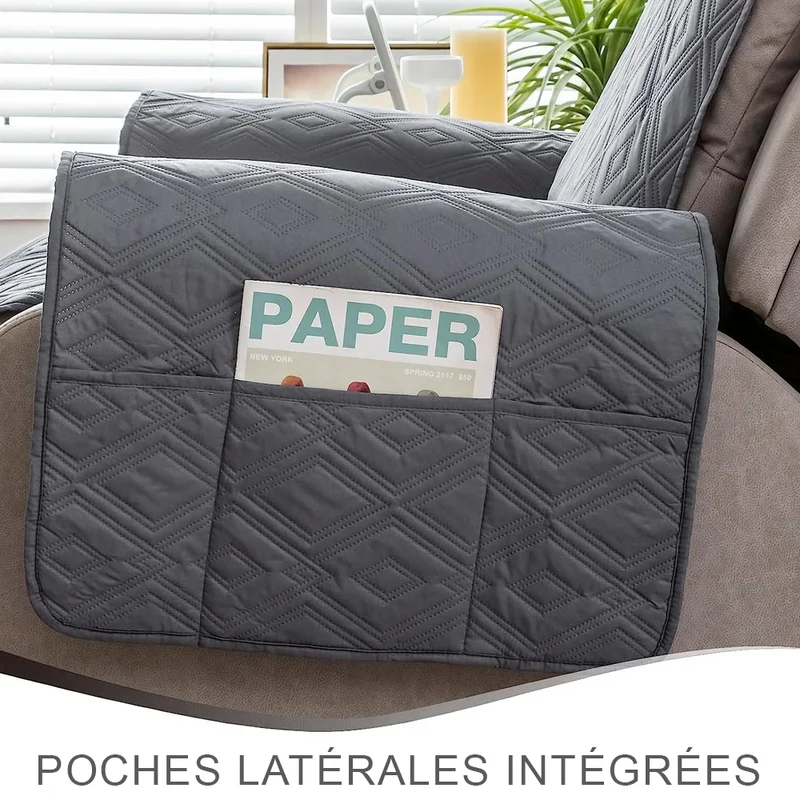 housse de protection imperméable et anti griffe pour fauteuil relax