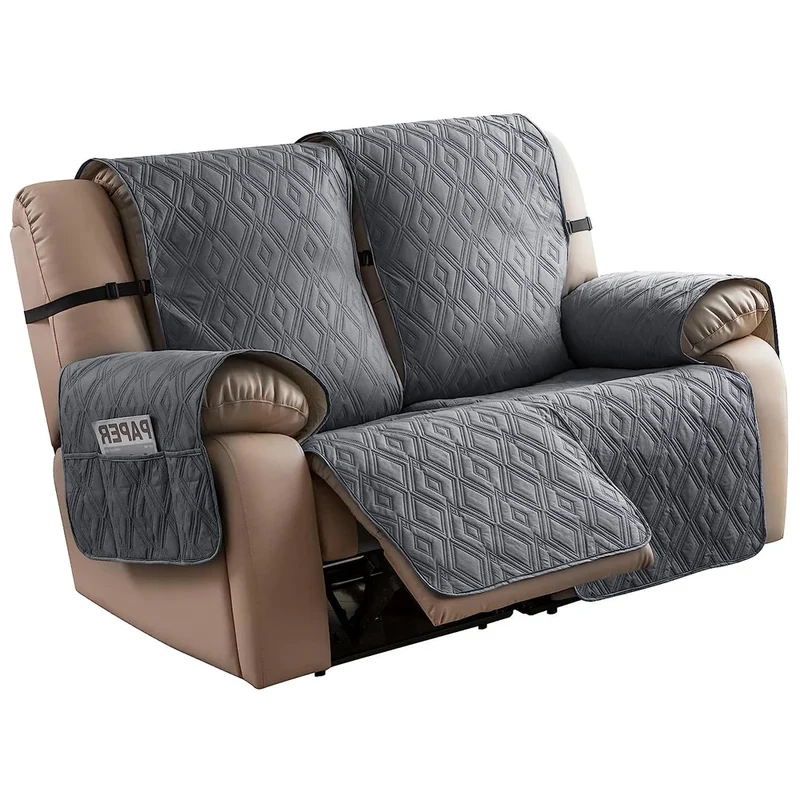 Housse de protection imperméable et anti griffe pour canapé relax 2 places