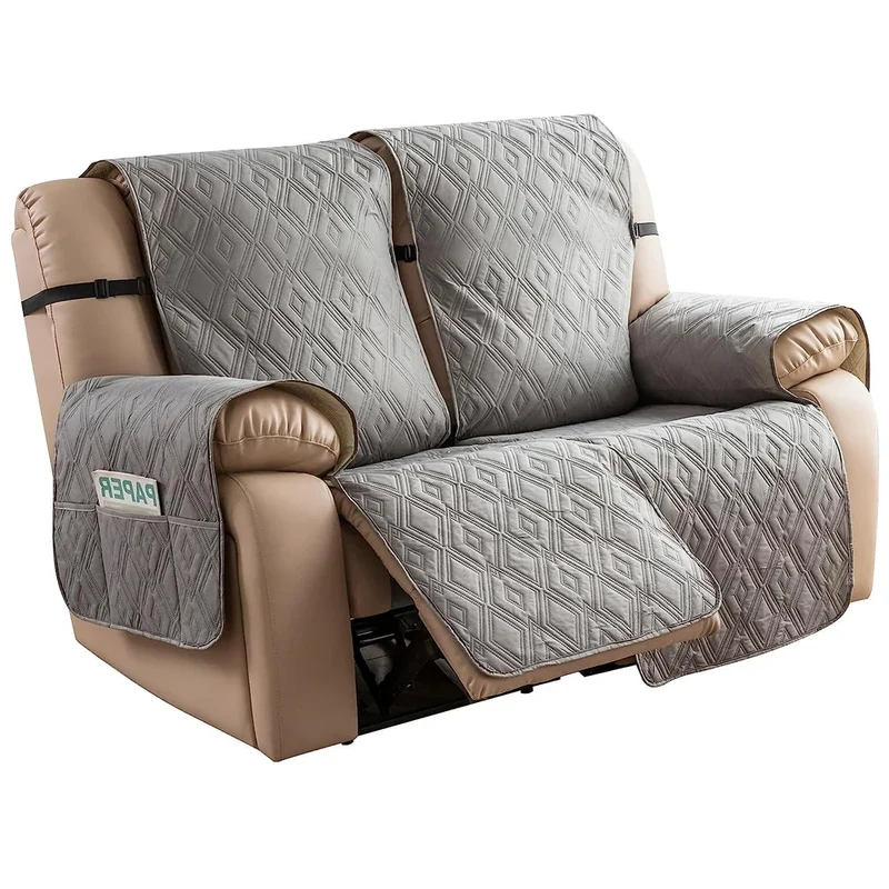 Housse de protection imperméable et anti griffe pour canapé relax 2 places