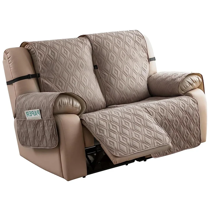 Housse de protection imperméable et anti griffe pour canapé relax 2 places