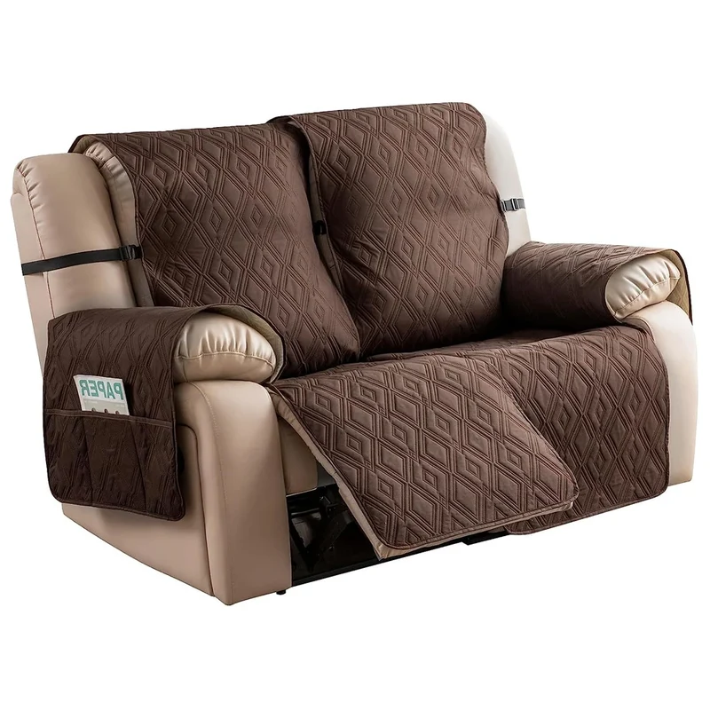 Housse de protection imperméable et anti griffe pour canapé relax 2 places