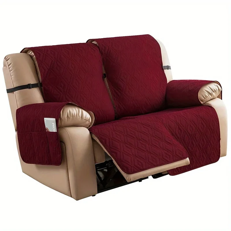 Housse de protection imperméable et anti griffe pour canapé relax 2 places
