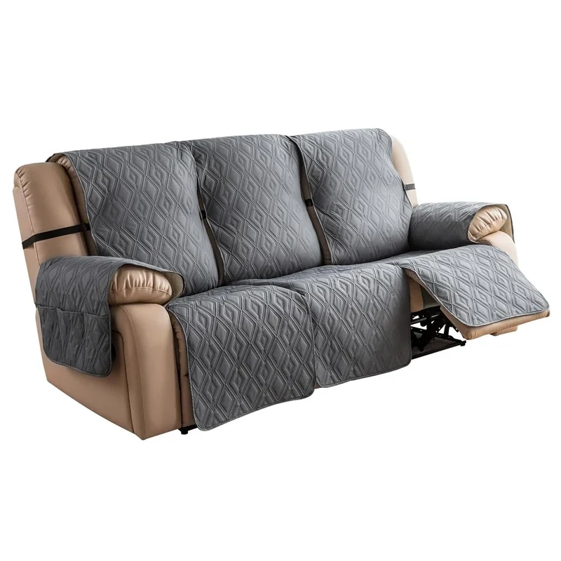 Housse de protection imperméable et anti griffe pour canapé relax 3 places