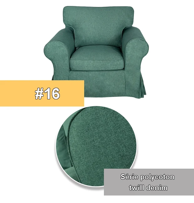 Housse pour fauteuil IKEA EKTORP haut de gamme entièrement personnalisable