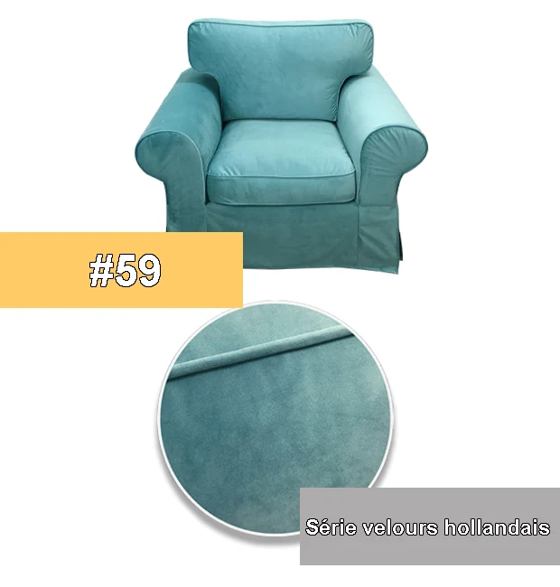 Housse pour fauteuil IKEA EKTORP haut de gamme entièrement personnalisable
