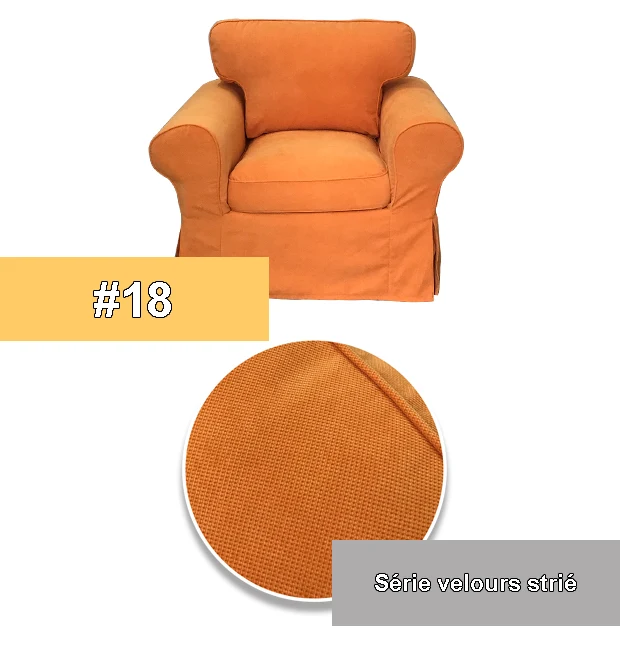 Housse pour fauteuil IKEA EKTORP haut de gamme entièrement personnalisable