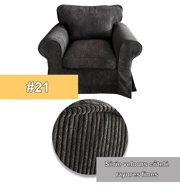 Housse pour fauteuil IKEA EKTORP haut de gamme entièrement personnalisable