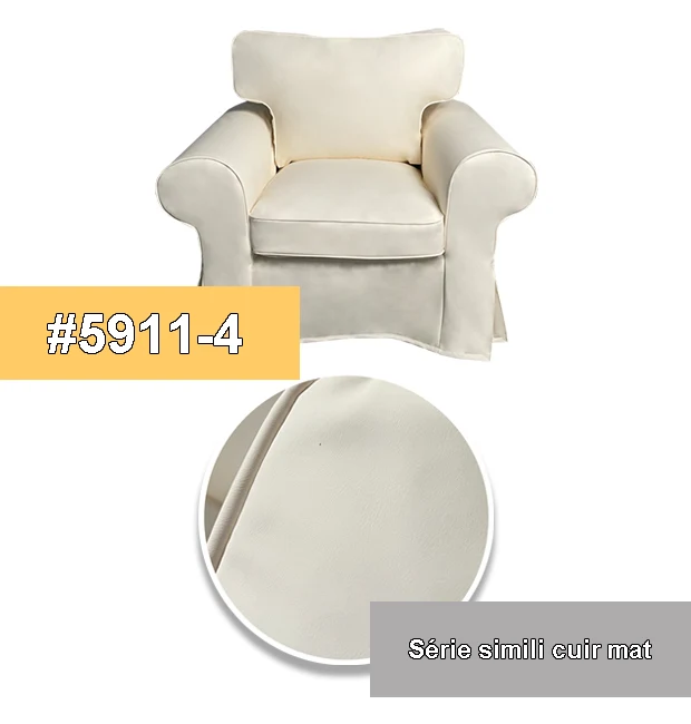 Housse pour fauteuil IKEA EKTORP haut de gamme entièrement personnalisable