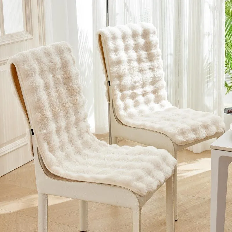 housse de chaise ultra douce et antidérapante en polaire "nuage de douceur"