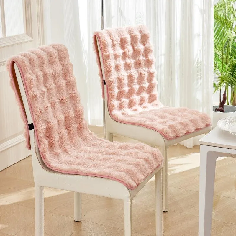 housse de chaise ultra douce et antidérapante en polaire "nuage de douceur"