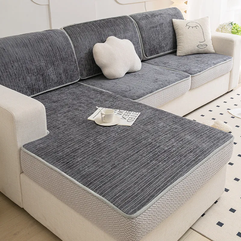 housse pour coussin de canapé en Chenille renforcée anti griffes de chats