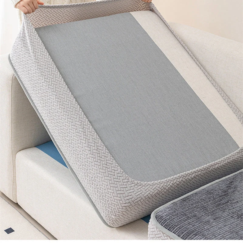 housse pour coussin de canapé en Chenille renforcée anti griffes de chats