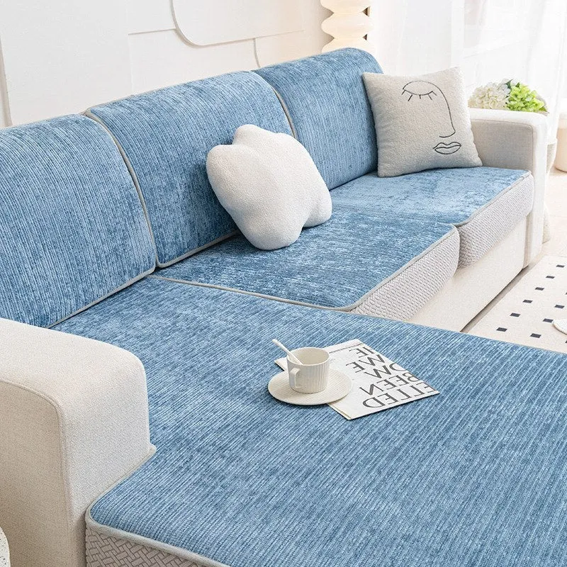 housse pour coussin de canapé en Chenille renforcée anti griffes de chats