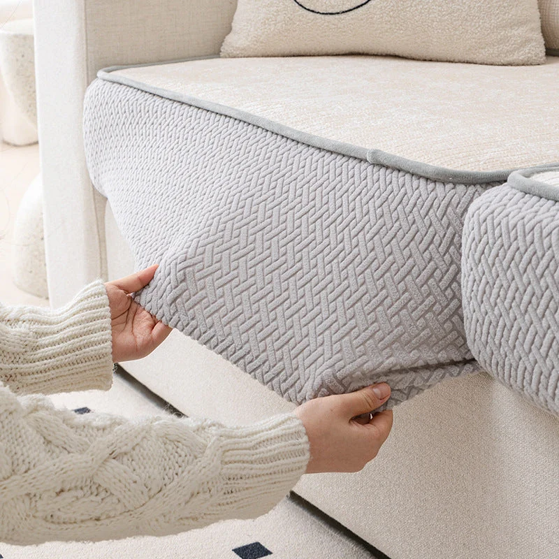 housse pour coussin de canapé en Chenille renforcée anti griffes de chats