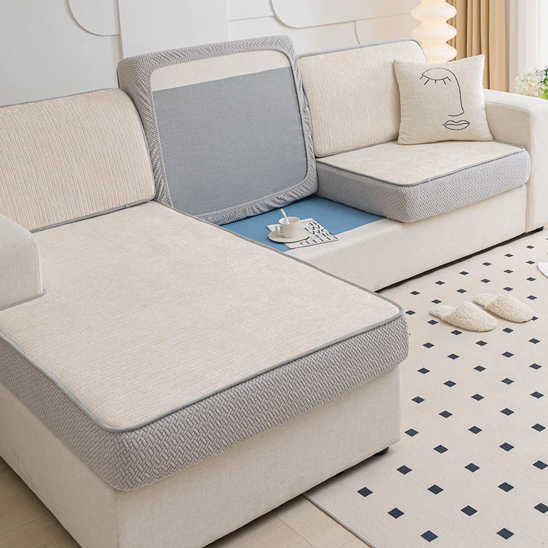housse pour coussin de canapé en Chenille renforcée anti griffes de chats
