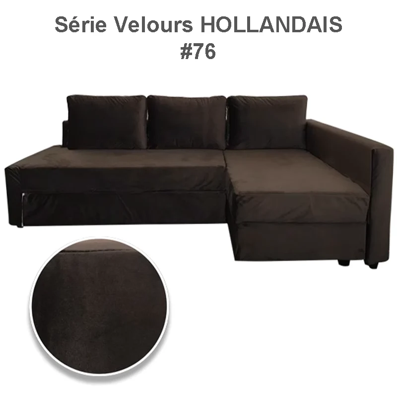 Housse pour canapé d'angle convertible IKEA FRIHETEN luxe pur velours hollandais