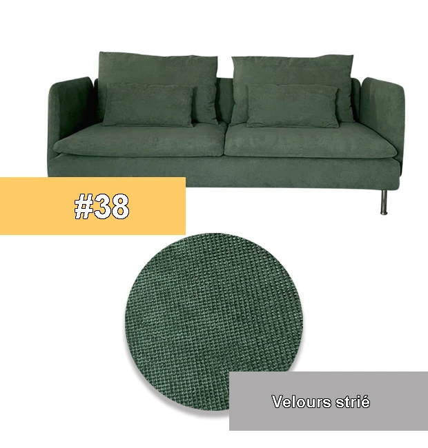 Housse pour canapé IKEA SODERHAMN 3 places avec ou sans accoudoirs personnalisable