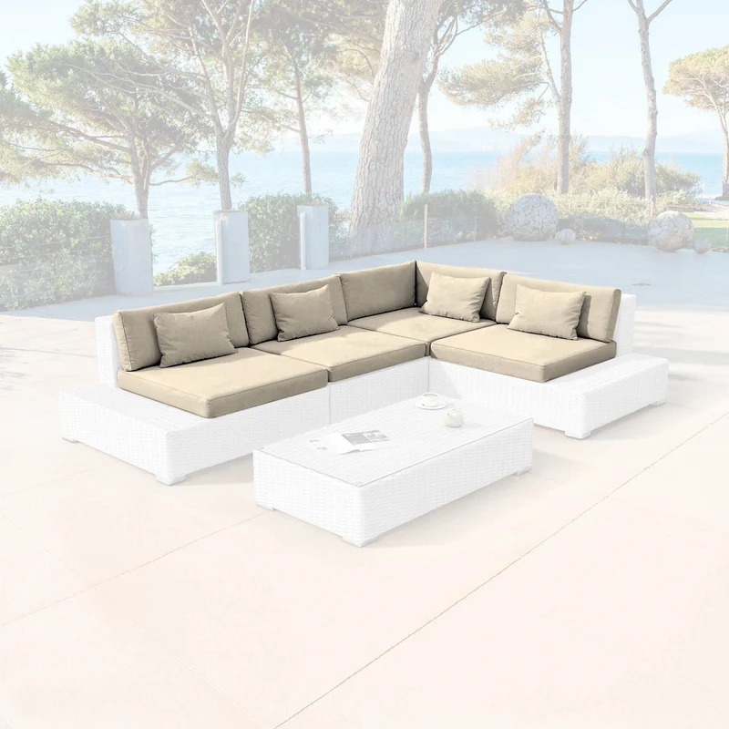 Housses de coussins pour salon de jardin 5 places Palma