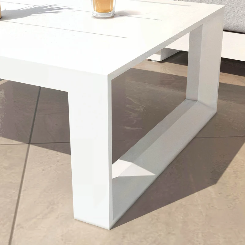 Table basse de jardin en aluminium Elba 94x72cm