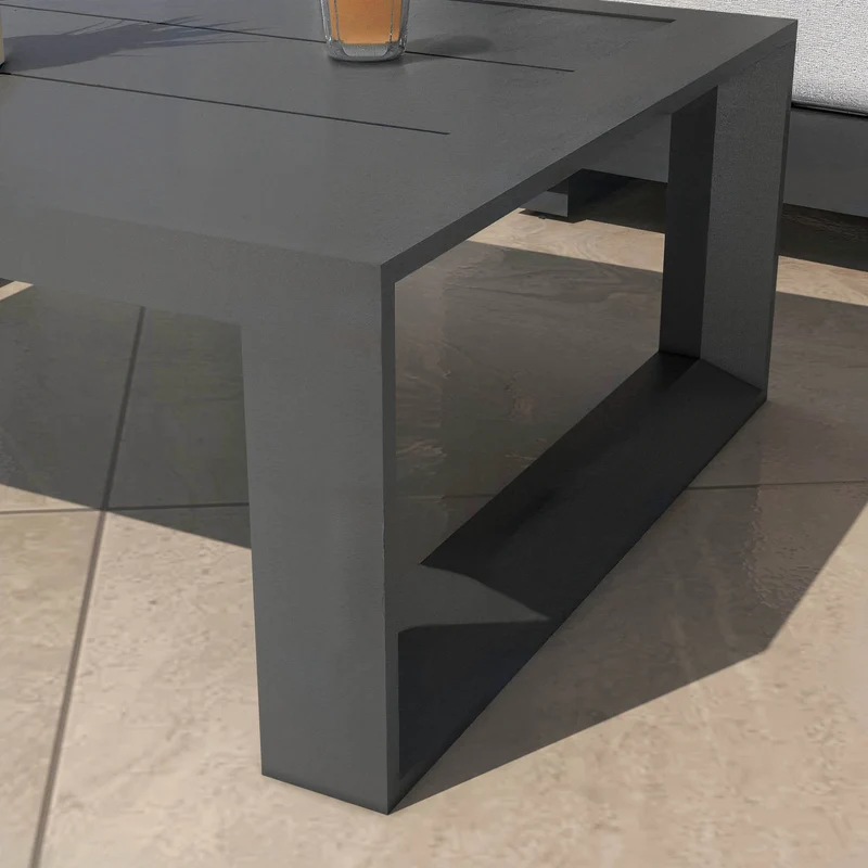 Table basse de jardin en aluminium Elba 94x72cm