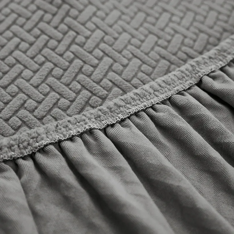 Housse De Canapé Jacquard Grise