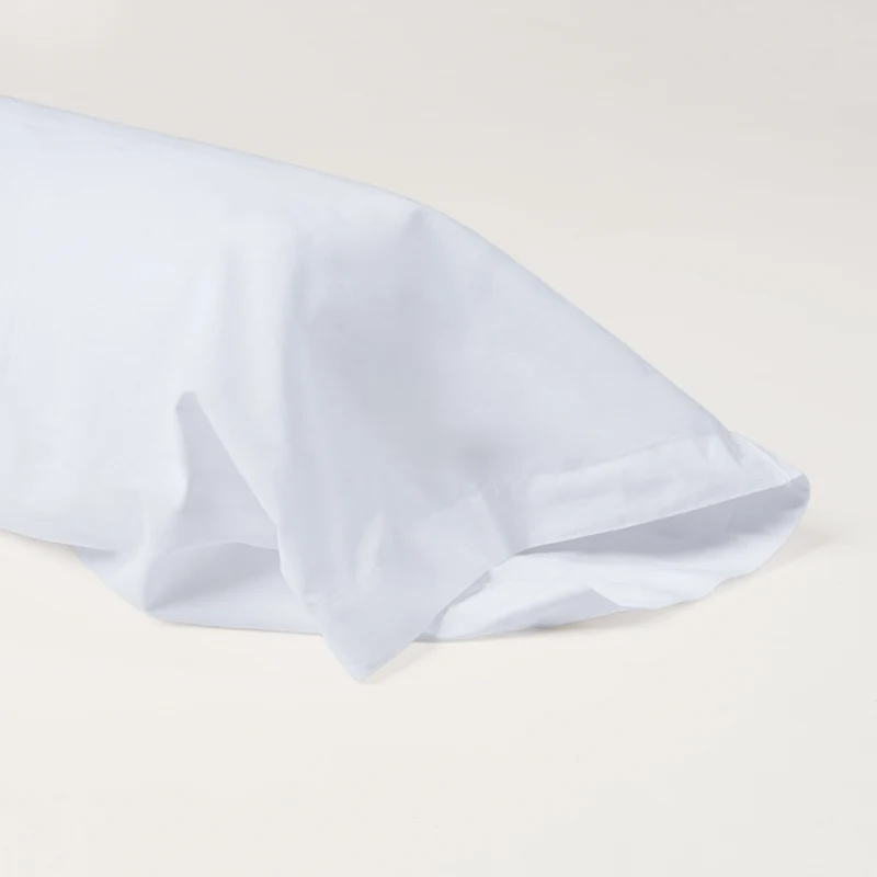 Taie de traversin en Percale de coton - Blanc