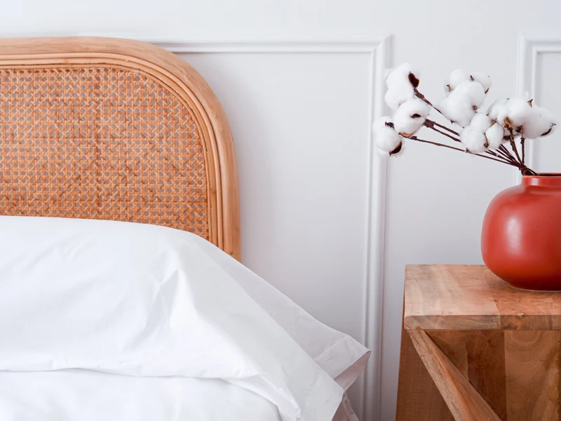 Taie de traversin en Percale de coton - Blanc