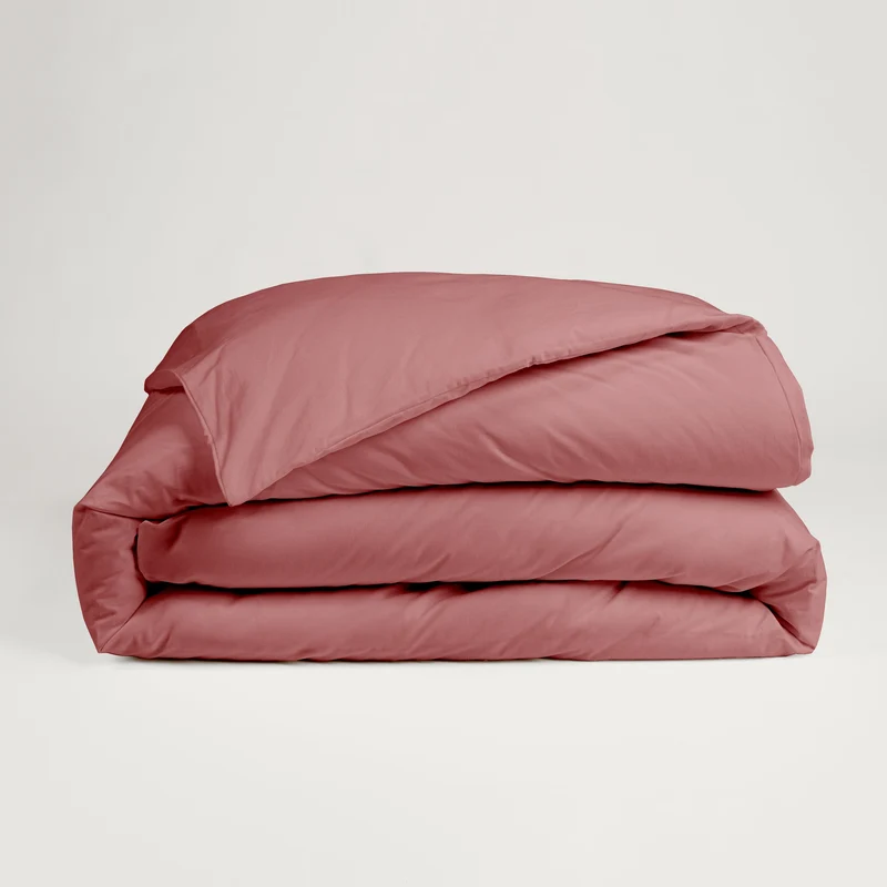 Housse de couette en Percale de coton - Vieux rose