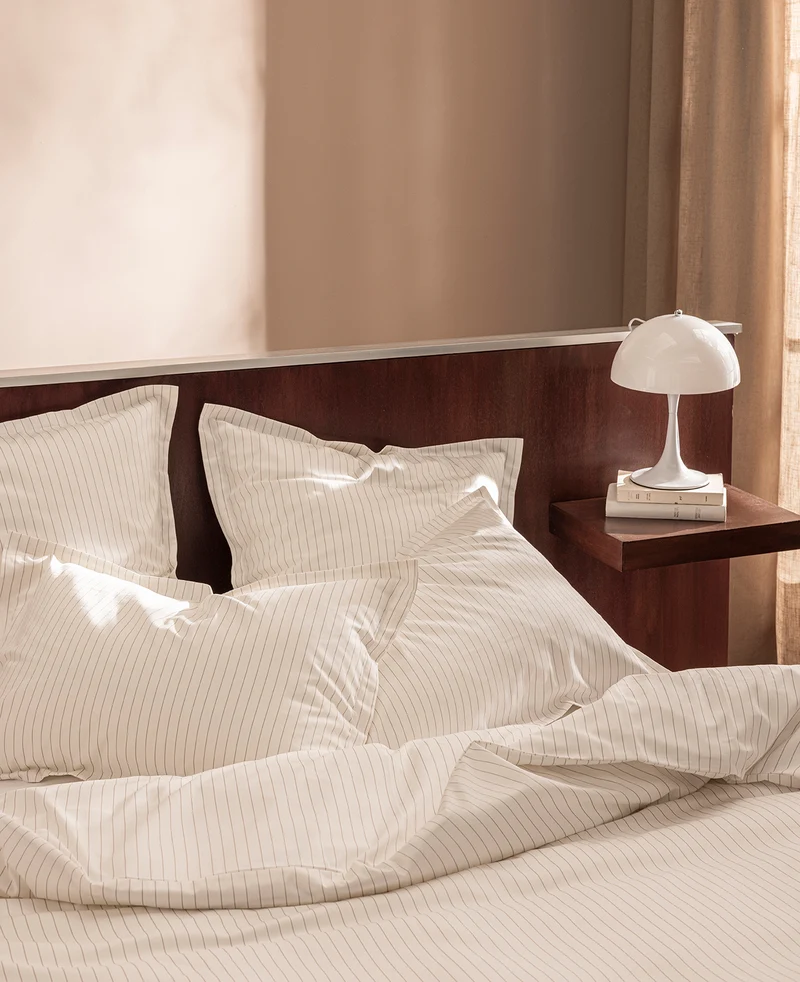 Drap Housse Satin Rayé