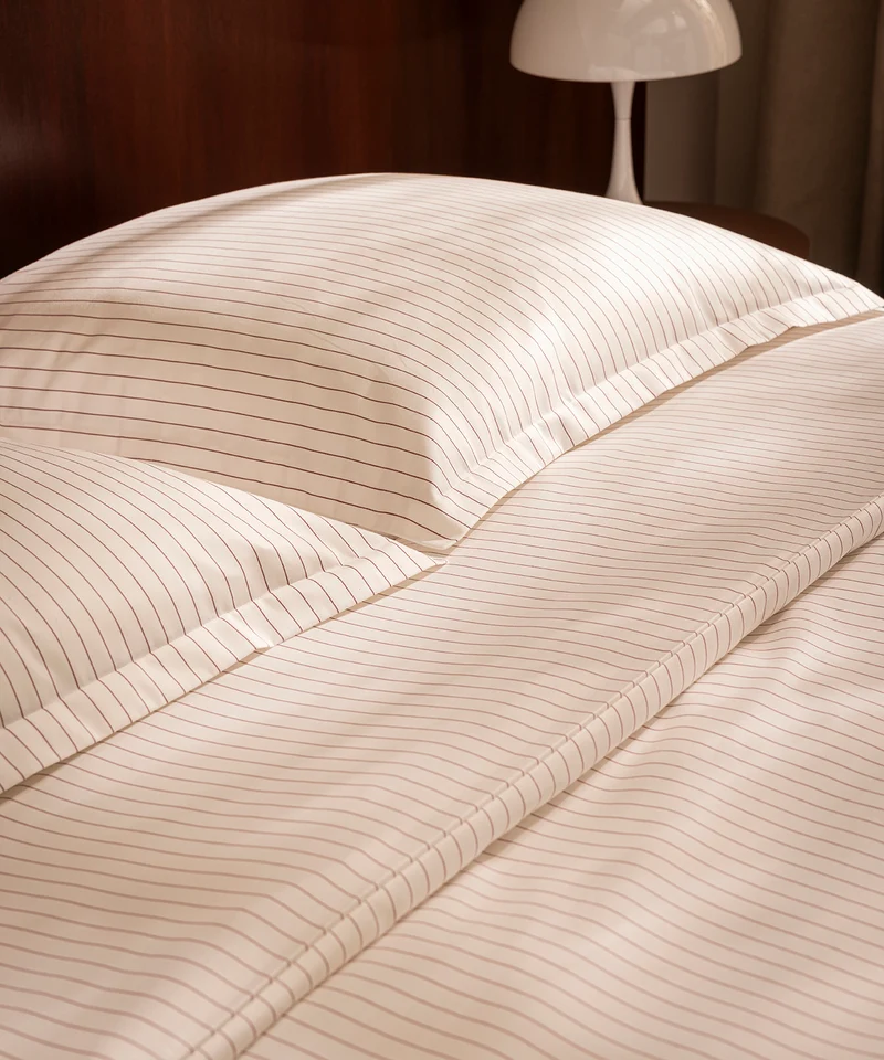 Drap Housse Satin Rayé