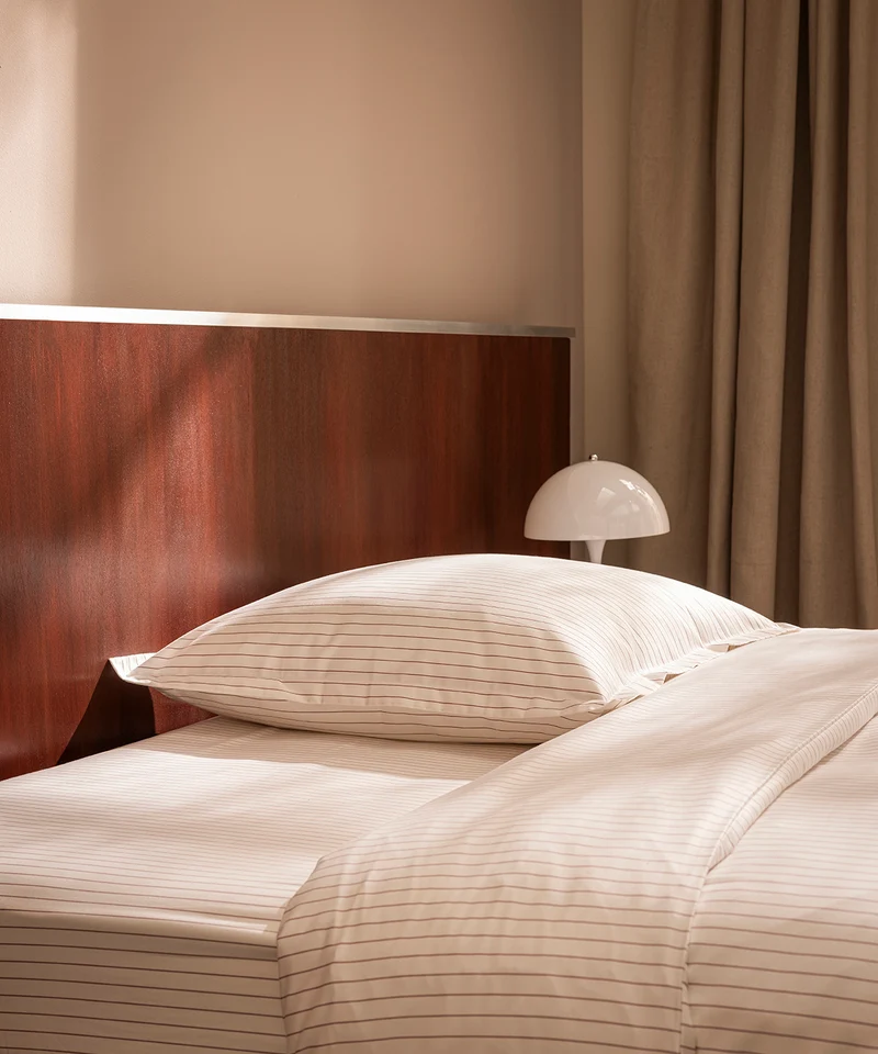 Drap Housse Satin Rayé