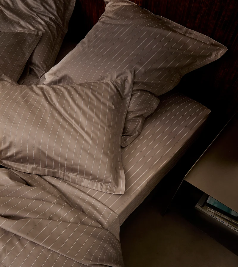 Drap Housse Satin Rayé