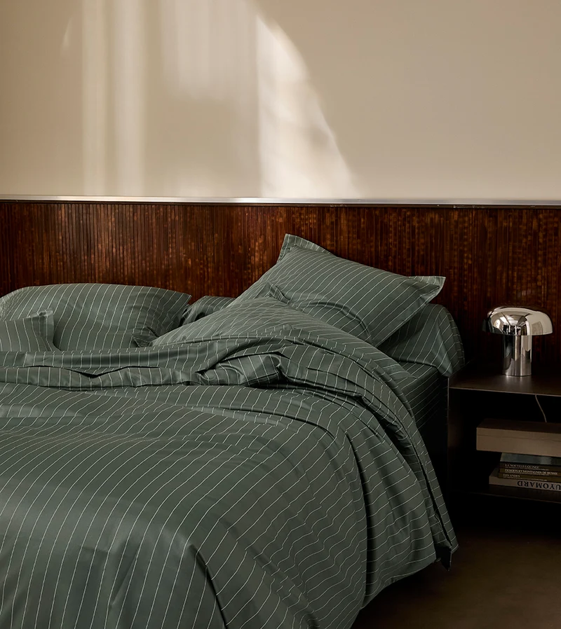 Drap Housse Satin Rayé