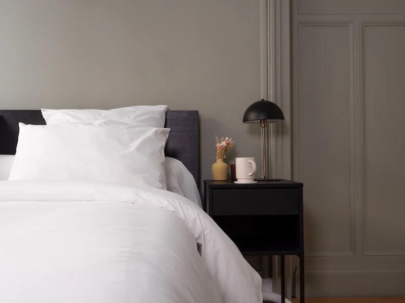 Housse de couette en Percale de coton - Blanc
