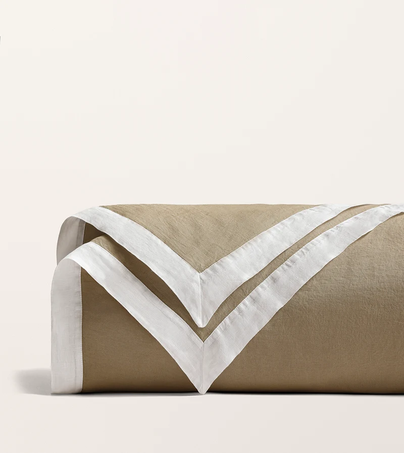 Housse de Couette Bicolore Lin lavé