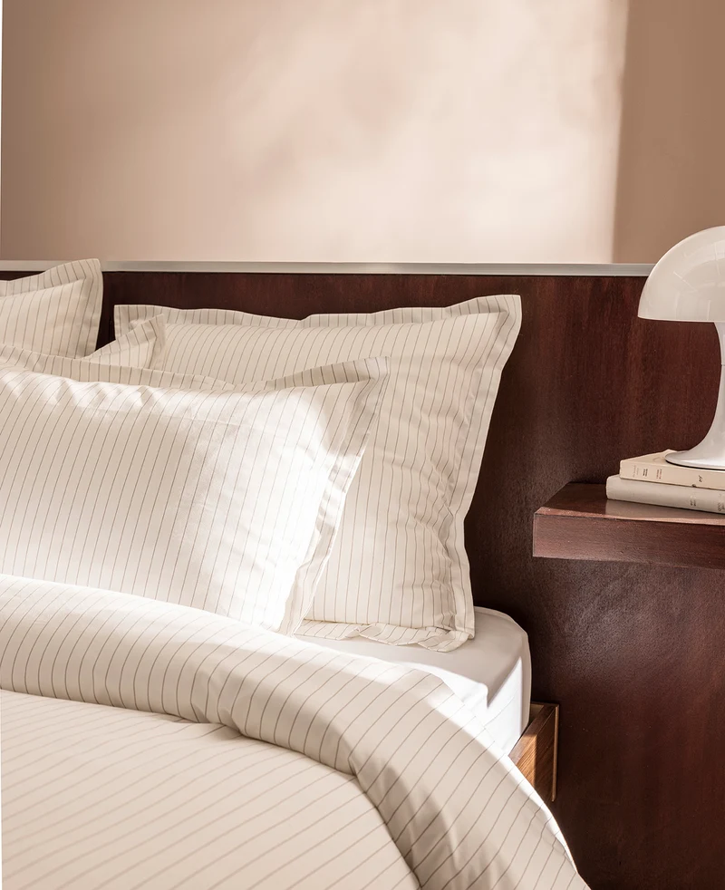 Housse de couette Rayée Satin