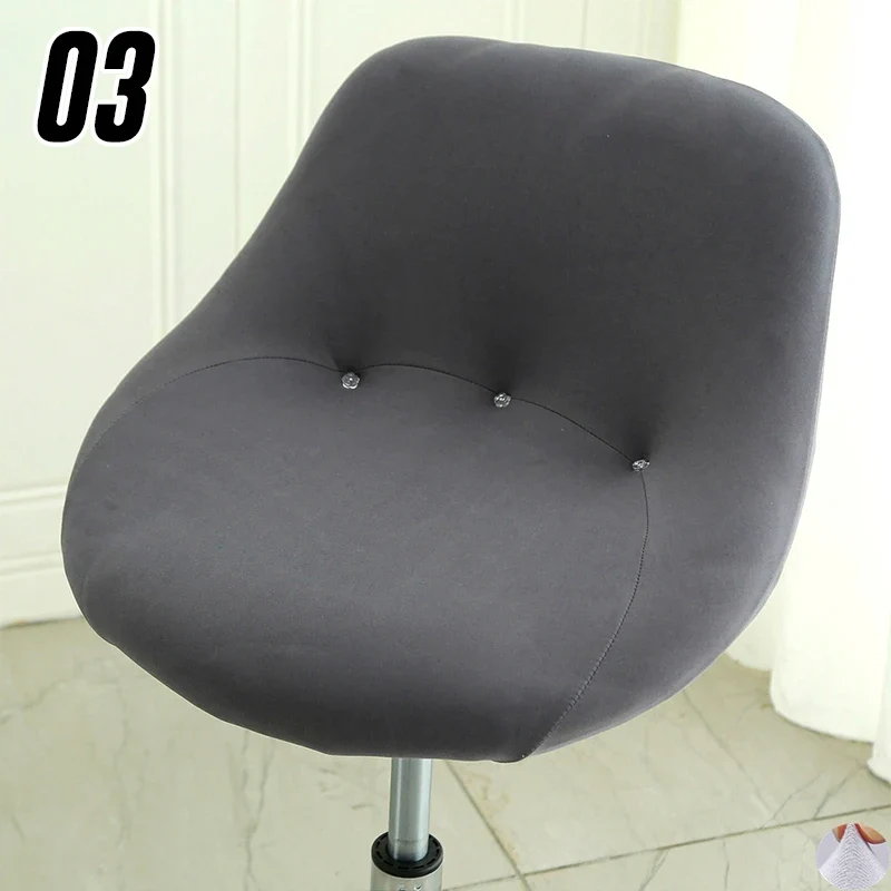 Housse extensible pour tabouret de bar coque avec épingles de maintien