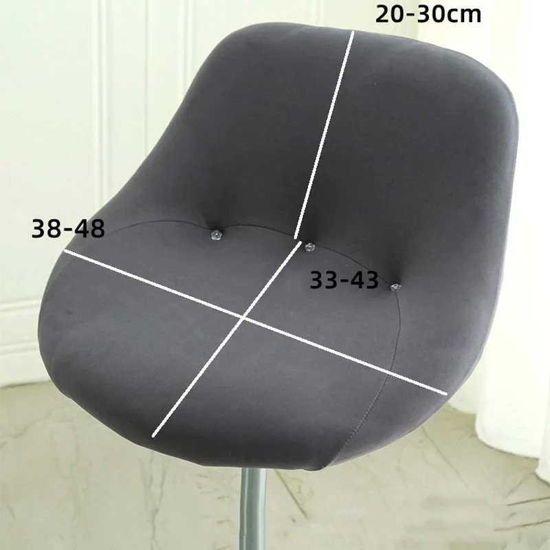 Housse extensible pour tabouret de bar coque avec épingles de maintien