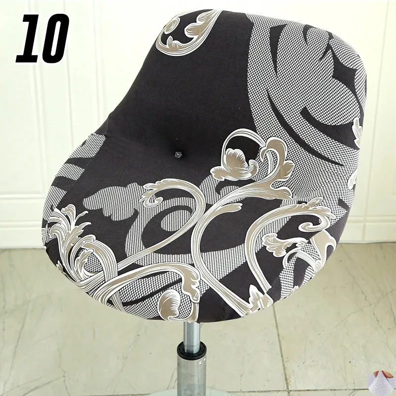 Housse extensible pour tabouret de bar coque avec épingles de maintien