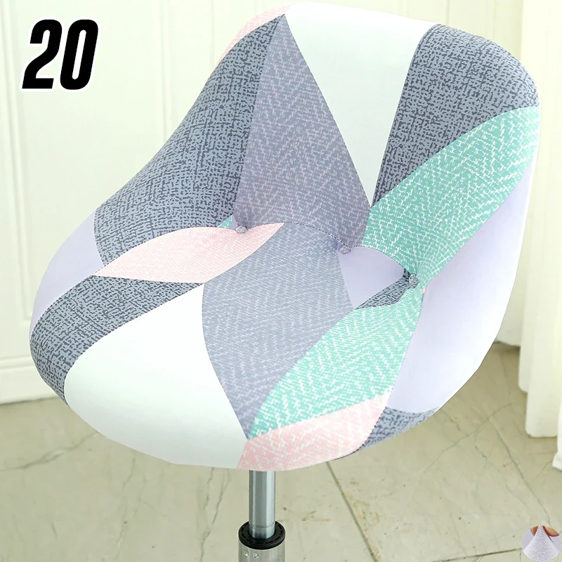 Housse extensible pour tabouret de bar coque avec épingles de maintien