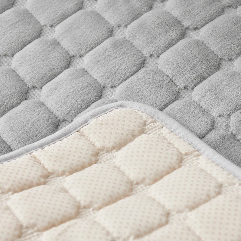 Housse pour fauteuil et canapé relax velours flanelle avec poches intégrées